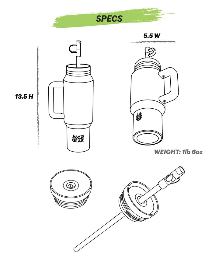 WyldGear タンブラー 30oz Wyld Syde Travel 30オンス